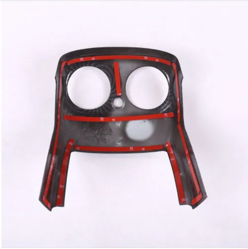 

Carbon Fiber Style Car Center Armrest Rear Air Outlet Frame Cover Trim For Mercedes Benz E Class W213 2016-2017 Car Styling