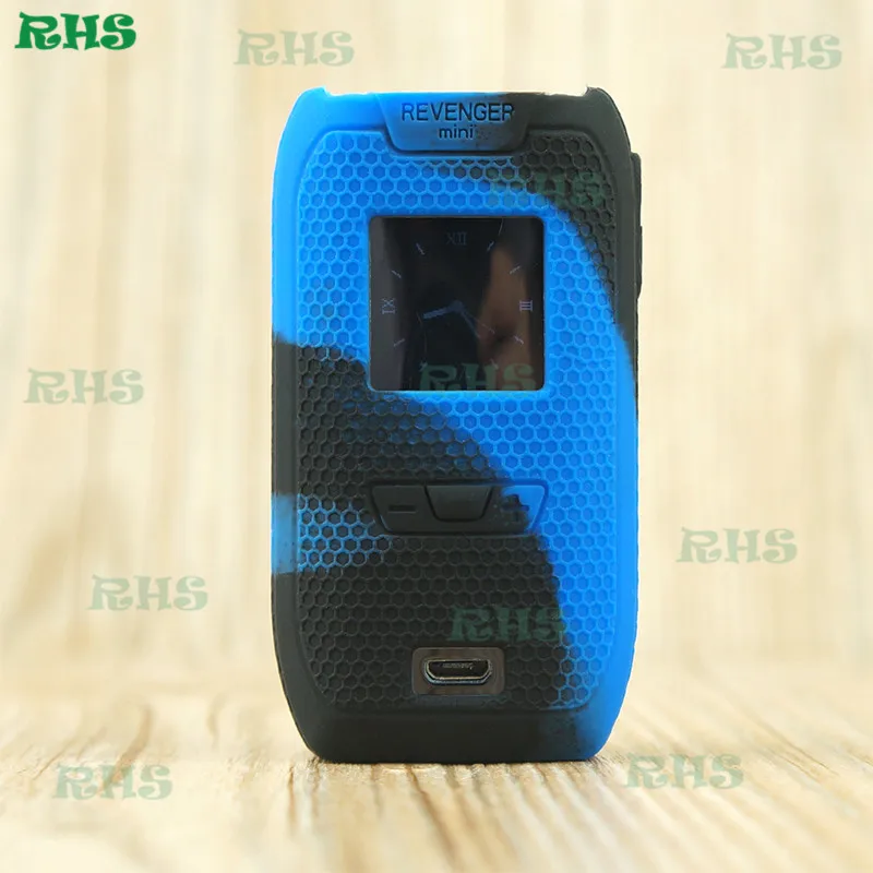 black blue Силиконовый защитный чехол/Чехол/Сумка для revenger mini 85W от фабрики RHS - Цвет: black blue