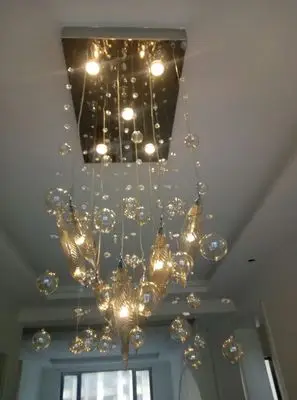 Простой современный бар гостиной освещение Ресторан LED летающая рыба отеля