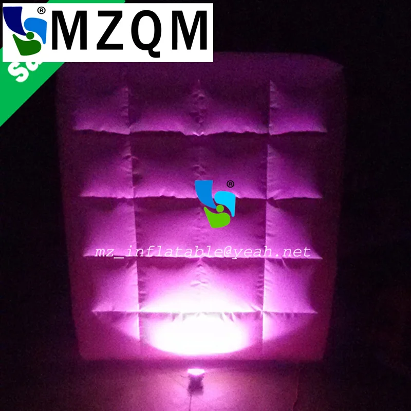 MZQM 2*2 м новинка 2017 привлекательная надувная фотобудка Настенная/светодиодная