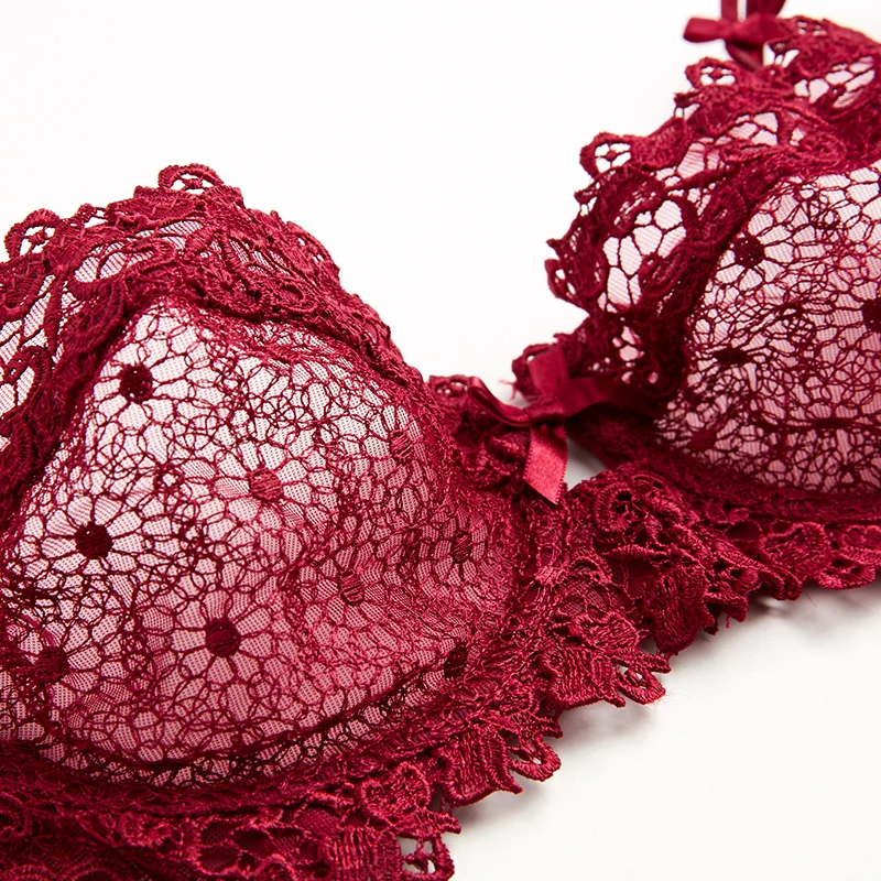 Прозрачный бюстгальтер и трусики нижнее белье женские ультратонкие чашки