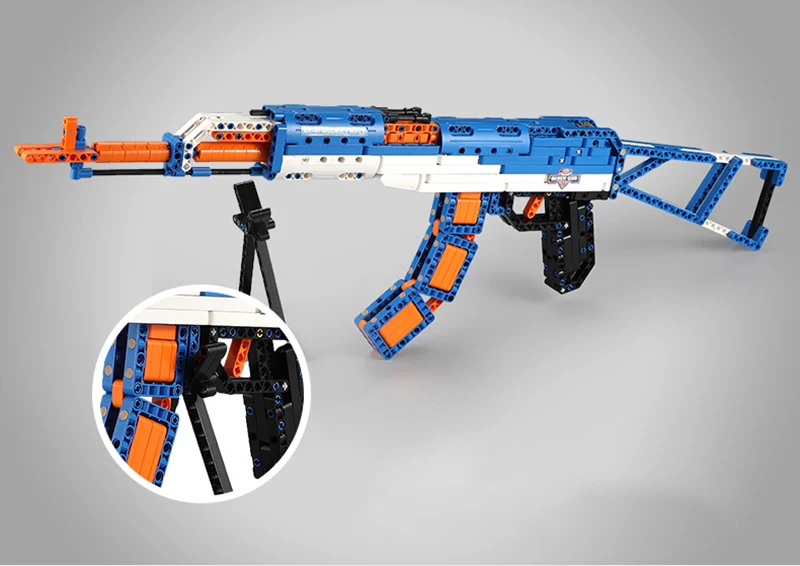 Спецназ DIY строительные блоки AK47/M1/Пустынный Орлиный пистолет Модель оружейный набор может огонь с инструкцией совместим с блоком