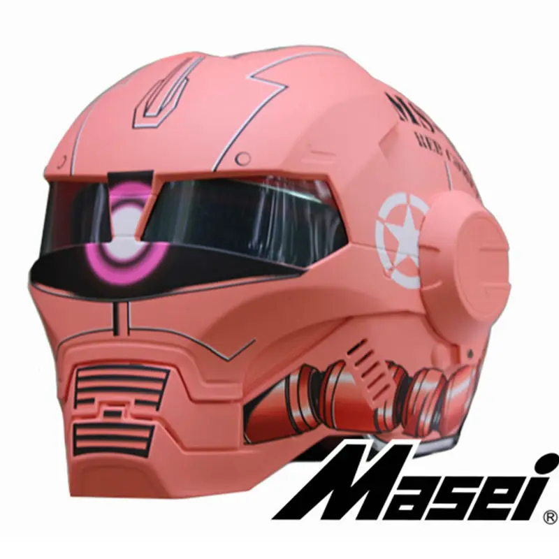 NEW style 610 Pink Gouda Zach MASEI motorcycle helmet IRONMAN Iron Man open face casque motocross | Автомобили и мотоциклы