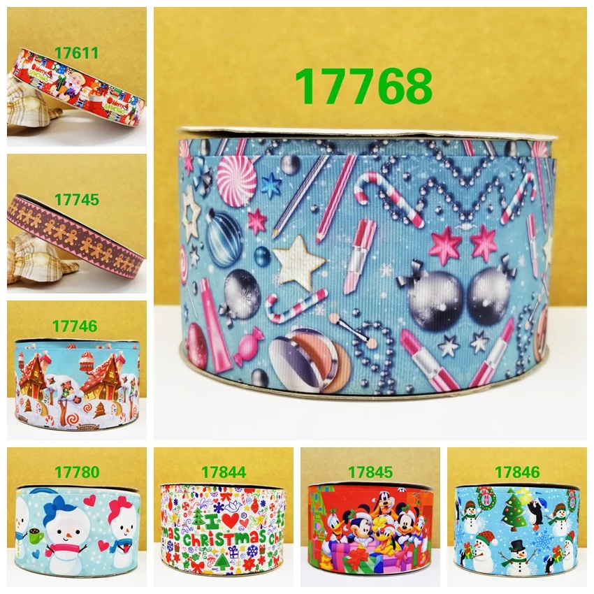 Бесплатная доставка 50 ярдов мультфильм печатных grosgrain ленты 17768 | Дом и сад