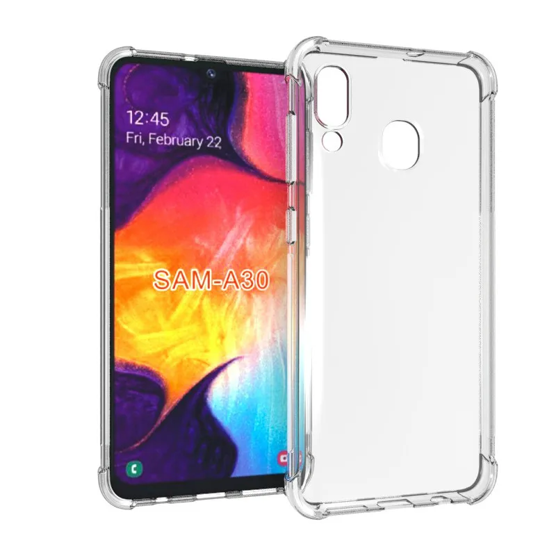 Чехол для Samsung Galaxy A30 A50 A40 A70 A60 A10 2019 A5 A3 A6 A8 A9 A7 2018 противоударный прозрачный чехол |