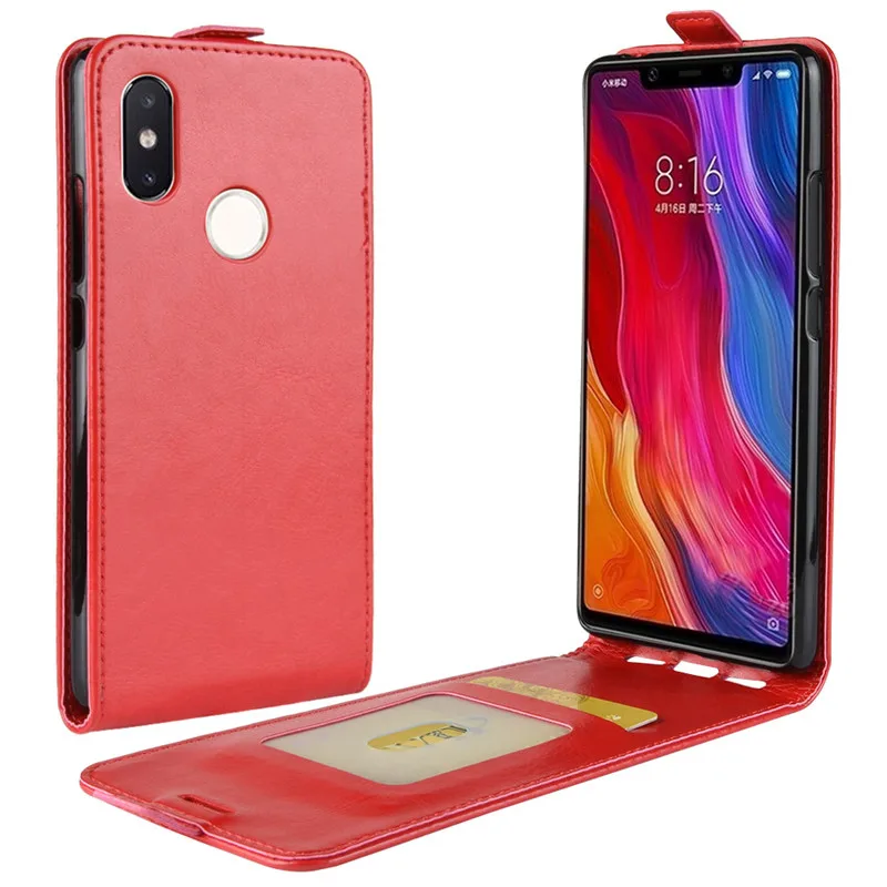 Кожаный чехол с откидной крышкой для Xiaomi Mi 8 Mi8 6 21 телефона Xiomi Xiami книгой белый