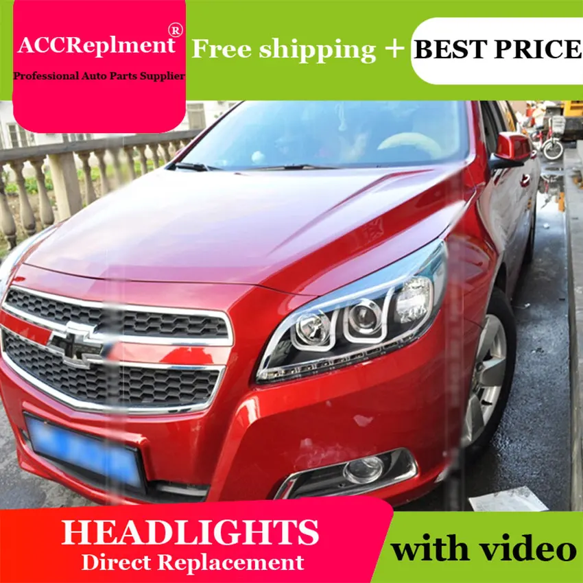 Автомобильный Стайлинг светодиодная фара для Chevrolet Malibu фары 2011-2014 drl светодиодные