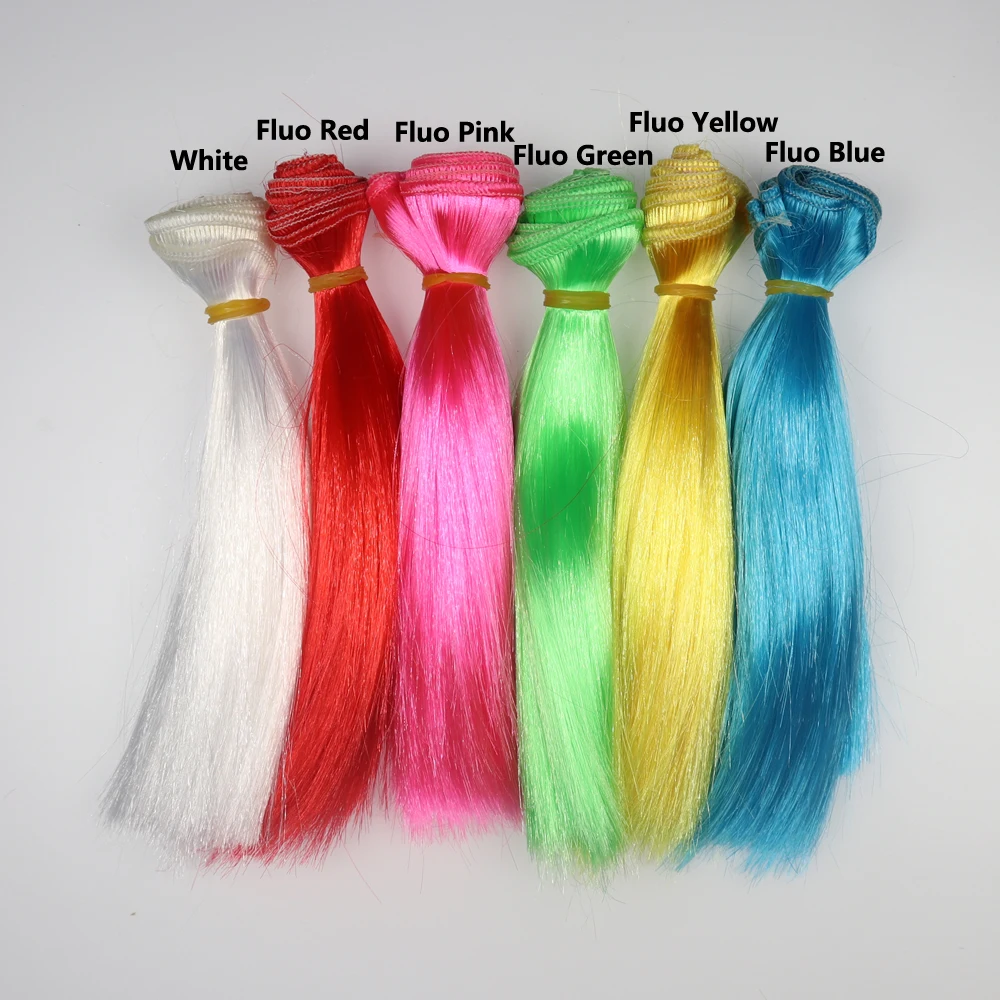 

6Packs Streamer Salmon Pike Fly Sabiki Rig Making Material Bright Artificial Fiber for Fly Tying Fluo Green Pink Yellow