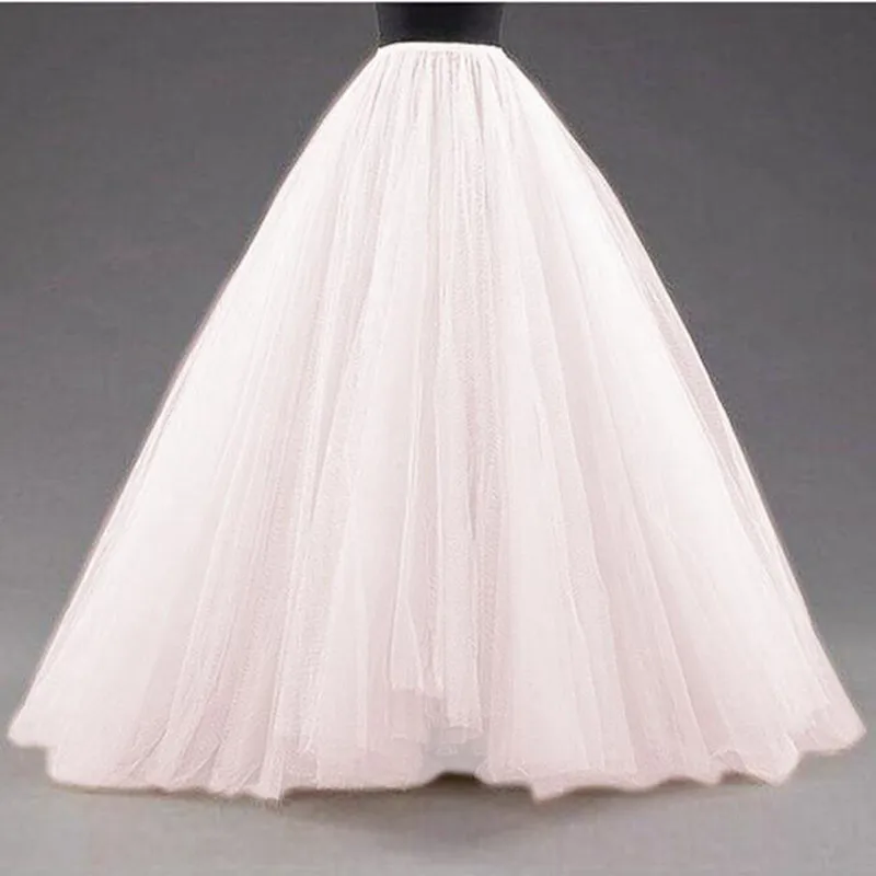 Женская длинная Тюлевая юбка небесно-синего цвета винтажная плиссированная