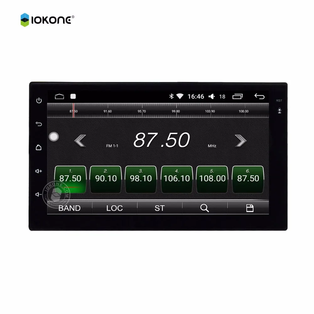 IOKONE автомобильный android 8 0 dvd плеер 2 din стерео gps core Мультимедиа Радио 7 дюймов экран