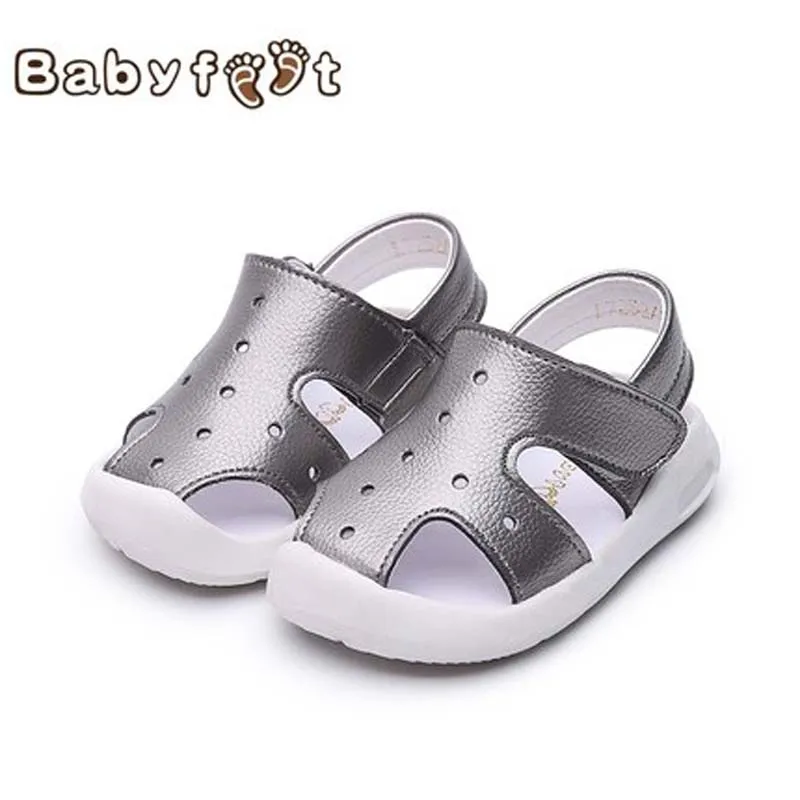 2017 Слегка Флоппи-Милые Мальчики И Девочки Сандалии Лето Нескользящей Резиновой