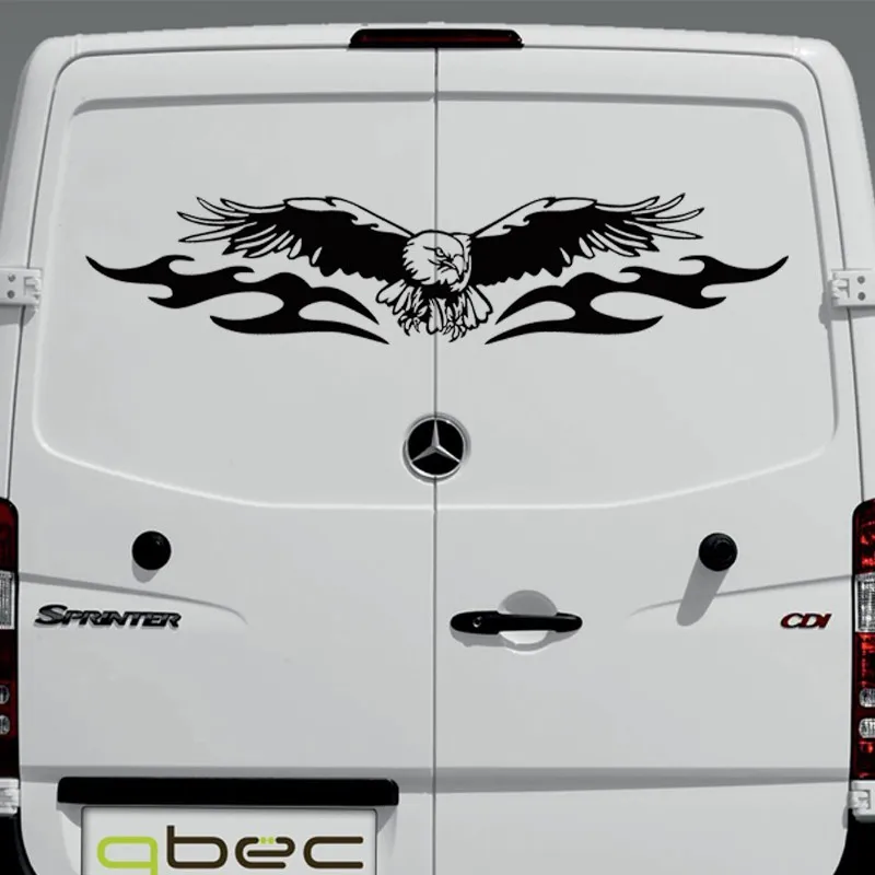 Американский орел FULL WING graphics Camper Van Boat RV Motor Home Truck Window виниловые графические наклейки для автомобиля