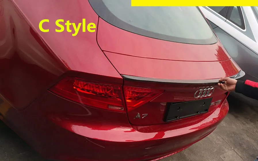 Авто спойлер из углеродного волокна для Audi A7 S7 RS7 2012.2013.2014.2015.2016.2017 Высокое