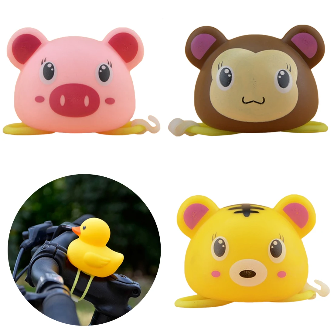 Лидер продаж Детский велосипедный Звонок светильник резиновая велосипед