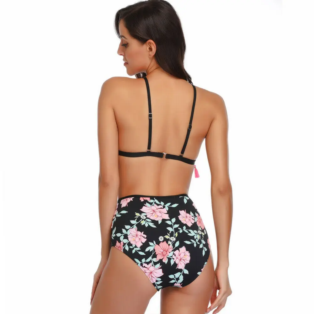 Женский бюстгальтер с вкладышами пуш ап комплект бикини высокой талией