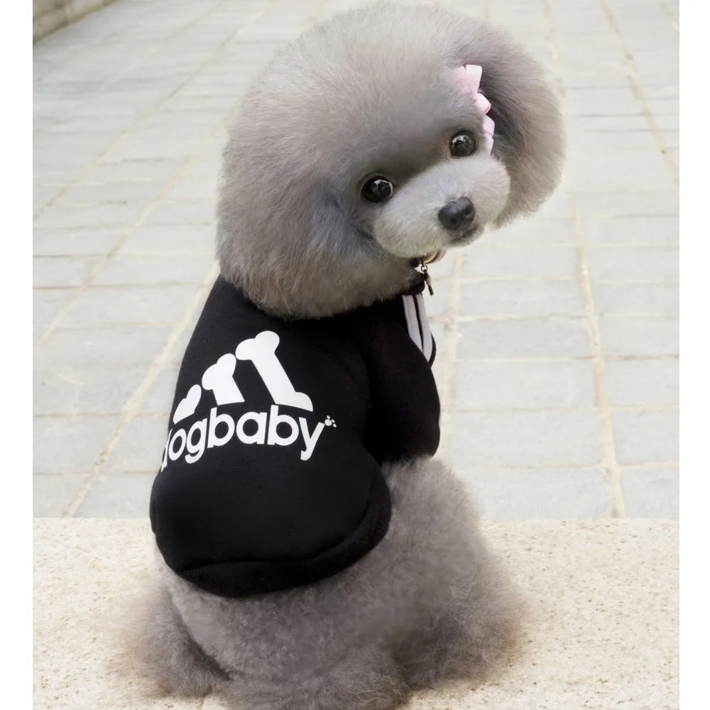 Dogbaby/Летняя одежда для собак 100% хлопок толстовка с капюшоном пальто средней длины