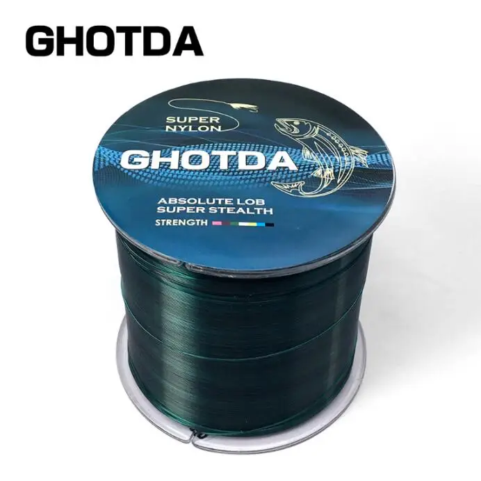 Прочная японская нейлоновая леска из моноволокна 500 м 2 кг-13 кг - Цвет: Green