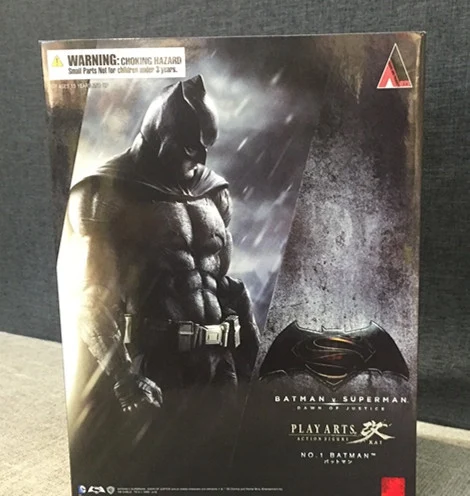 WITH RETAIL BOX Игрушки из ПВХ 27 см. Аниме-модель Бэтмена с тяжелым бронированием, человек-летучая мышь, Playarts Kai - Цвет: WITH RETAIL BOX