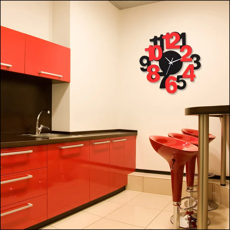 Luminousness персонализированные цифровые настенные часы модные короткие