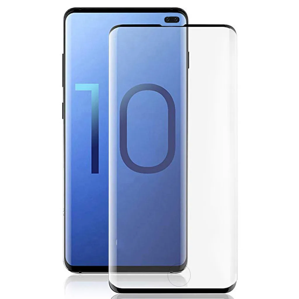 Чехол для телефона Galaxy S10 + 6 4 дюйма Samsung HD закаленное стекло Распознавание
