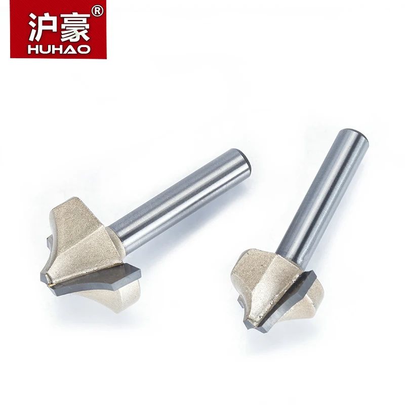 HUHAO 1pcs 1/4&quot Shank router bits for wood CNC engraving cutter woodworking tool cutting the fresa | Инструменты