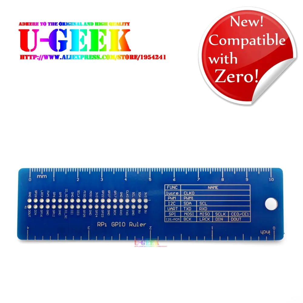 UGEEK 2016 Новинка! GPIO линейка для Raspberry Pi 3 Model B 2 Модель + Zero | руководство справка|ruler|