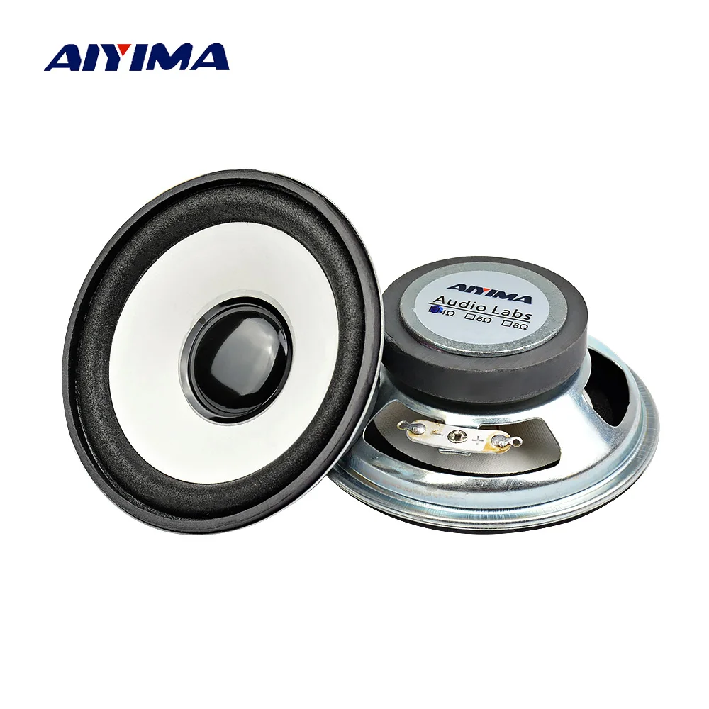 AIYIMA 2 шт. 3 дюймовый мини аудио портативный динамик s 4 Ом 10 вт DIY для мультимедиа