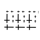 50 шт. перекрестные водостойкие временные тату-наклейки, макияж, тату в стиле Харадзюку, флэш-тату, боди-арт, тату, хна