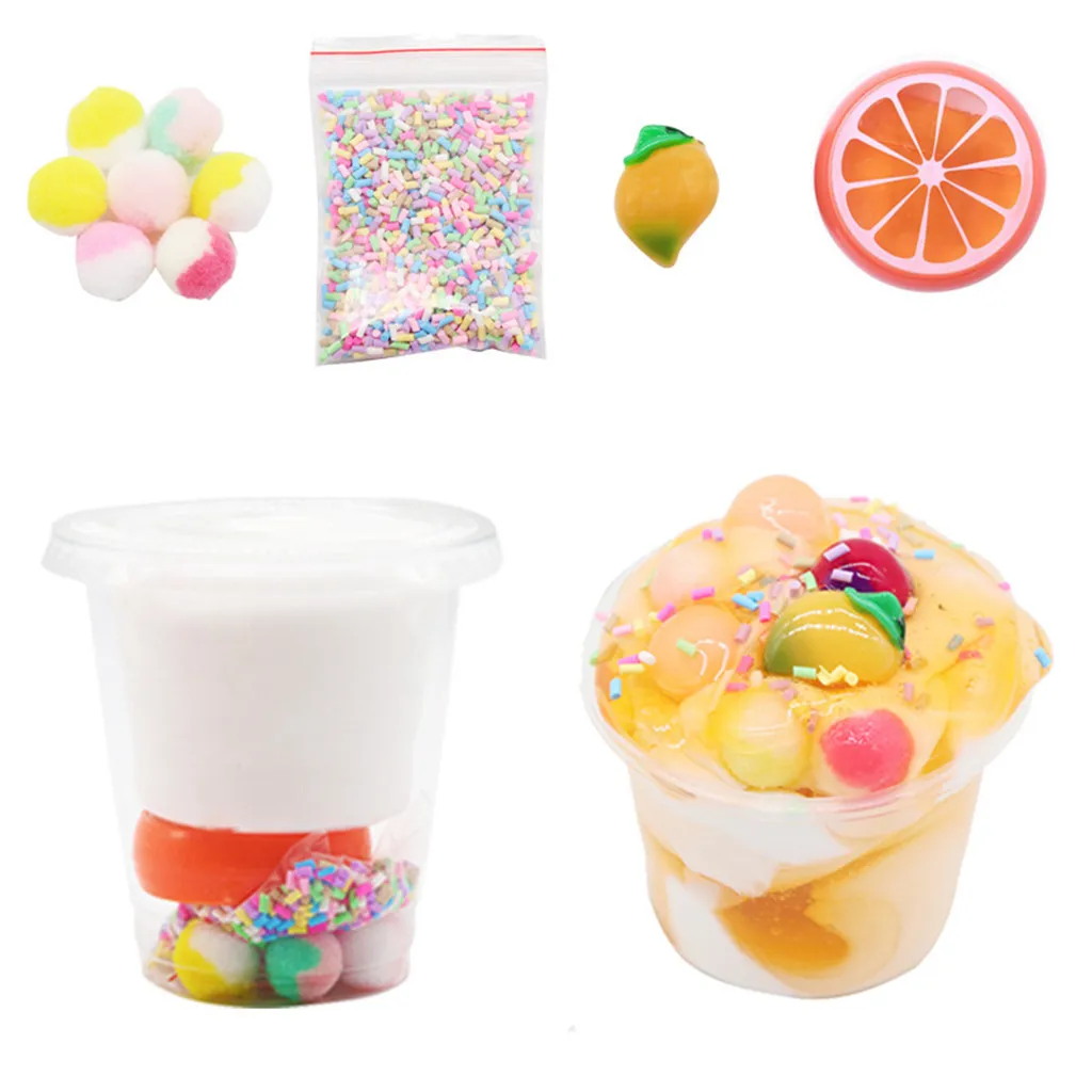 HIINST пена 150 мл Squishies глины Лизуны в виде фруктов Шпатлёвки Ароматические стресса детские игрушки Daiso глины 19APR24 P35