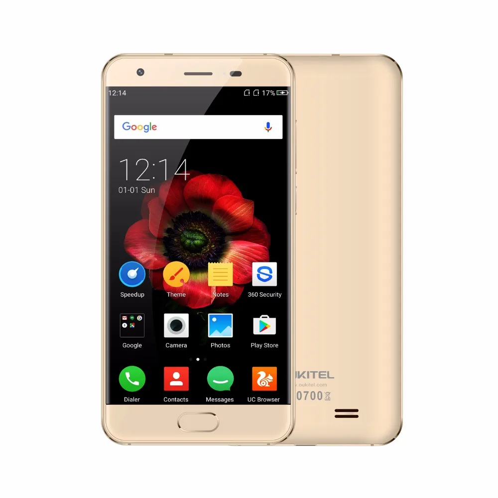 Оригинальный Oukitel K4000 плюс отпечатков пальцев мобильный телефон MT6737 4 ядра