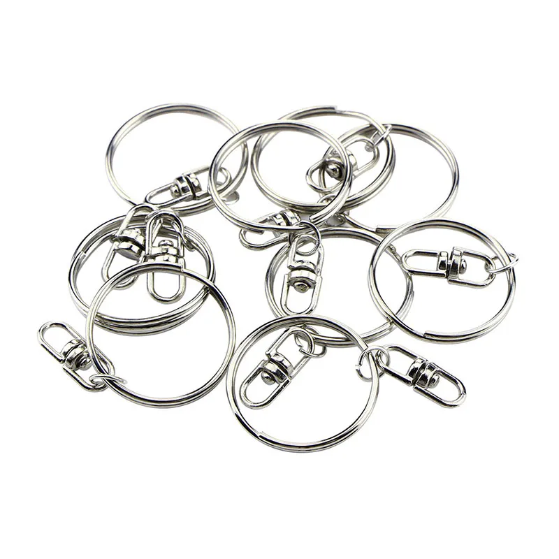 10Pcs/lot Silver Color Keyrings Keychain Split Ring Key Chains DIY Jewelry Making Accessories New | Украшения и аксессуары