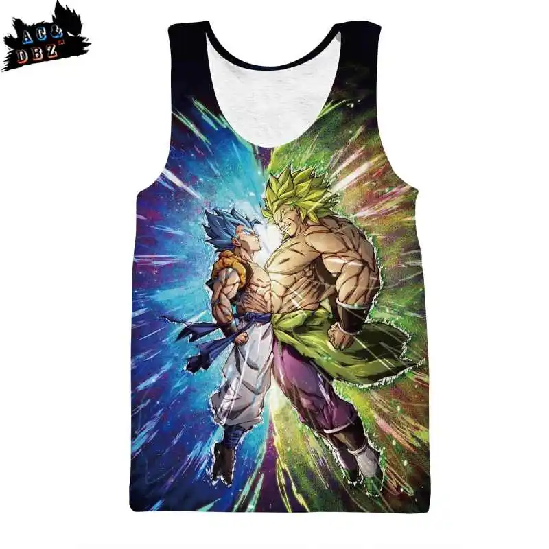 AC & DBZ новая популярная брендовая футболка с кодом Ou топы на бретельках драконом