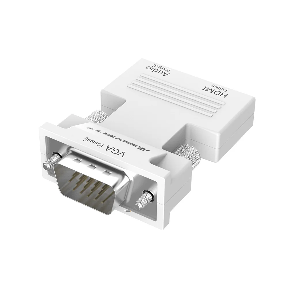 1080P HDMI в VGA конвертер с аудио адаптером мама-папа сигнал HDMI-VGA адаптер передачи аудио для HDTV проектора