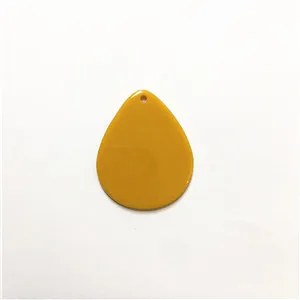 Mustard yellow Новое поступление! 30x23mm100pcs/лот Акриловые Висячие Подвески для сережек/сережек аксессуары/детали для серег DIY - Цвет: Mustard yellow