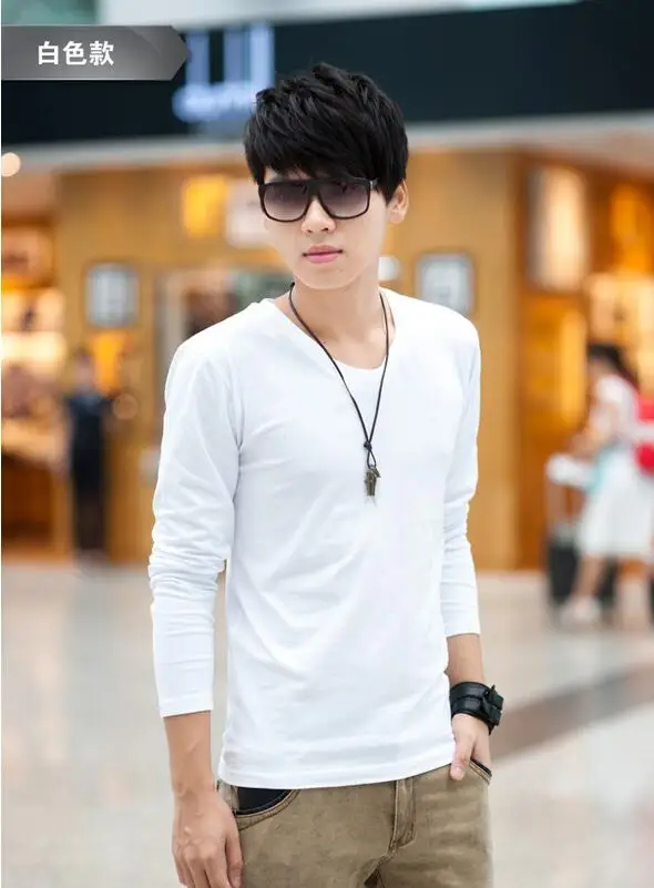 2016 Новый Человек Футболка Подходит Случайные Футболки Мужчин С Длинными