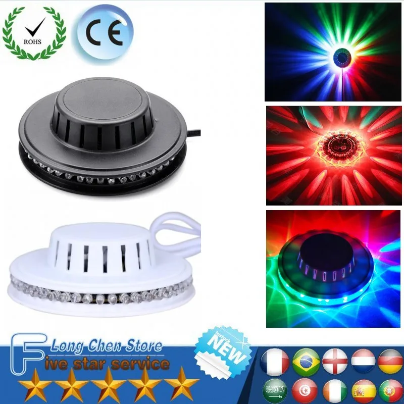 НЛО портативные лазерные сценические огни 9 Вт rgb 48 светодиодов звуковая активация Подсолнух светодиодное освещение Настенный светильник для KTV DJ вечерние свадебные
