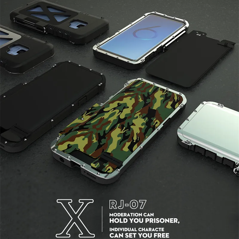 Чехол-книжка из R-JUST стали для samsung Galaxy S8, S9, S10, S6, S7 Edge, Plus, Железный человек, ударопрочный кронштейн, чехол для Galaxy Note 7, 8, 9, чехол