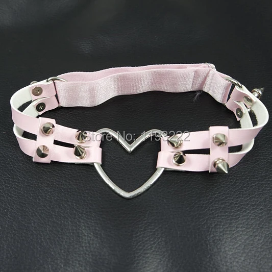 Сексуальные милые большие блестящие ремни 5 цветов ручной работы двойные