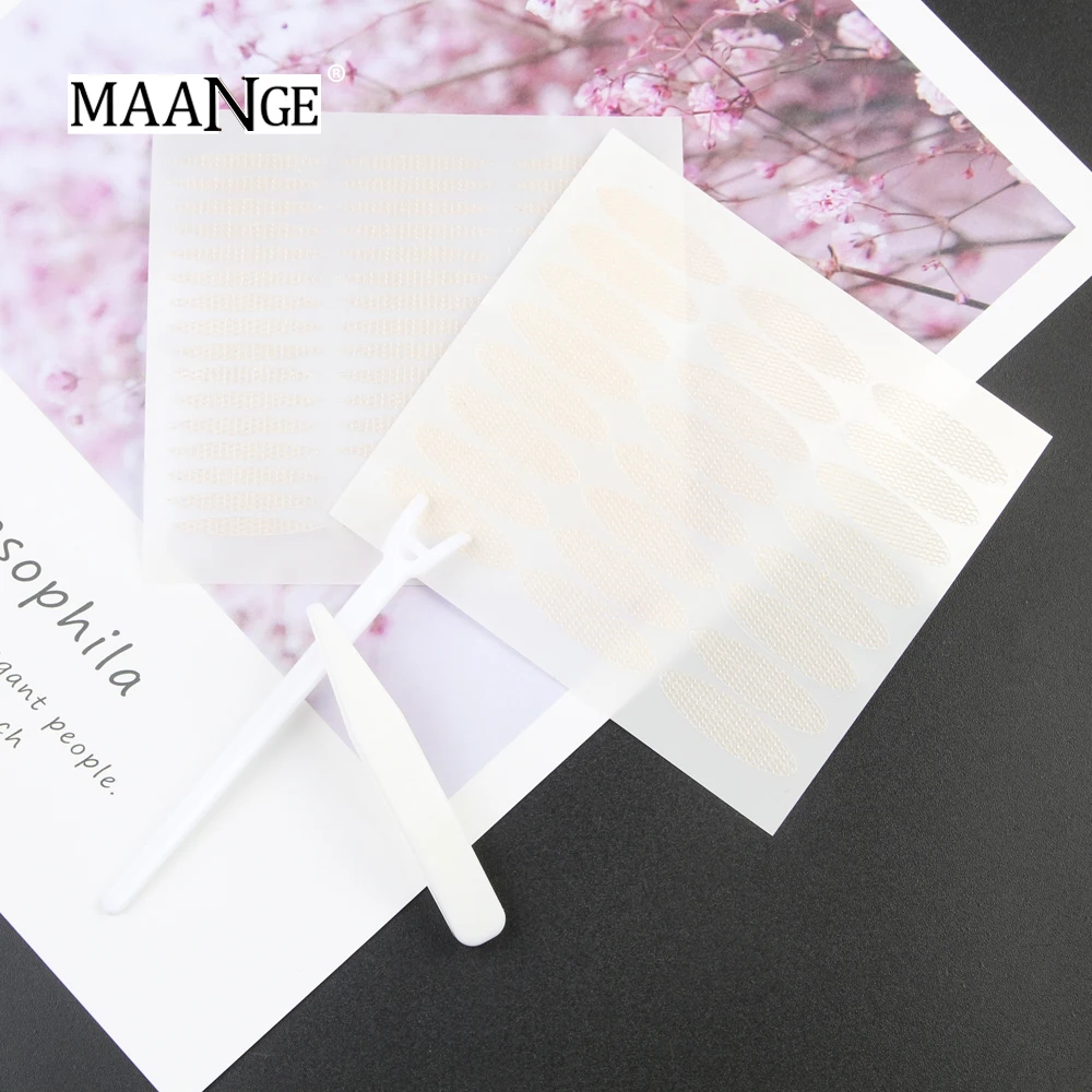 MAANGE 240 шт./лот, 3D двухсторонняя невидимая паста для век, украшение для больших глаз, крепкая наклейка, самоклеющаяся лента для глаз, инструмент
