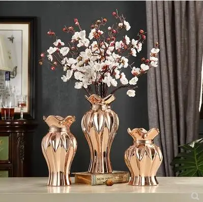 Керамическая ваза в скандинавском стиле украшение для дома и гостиной простой