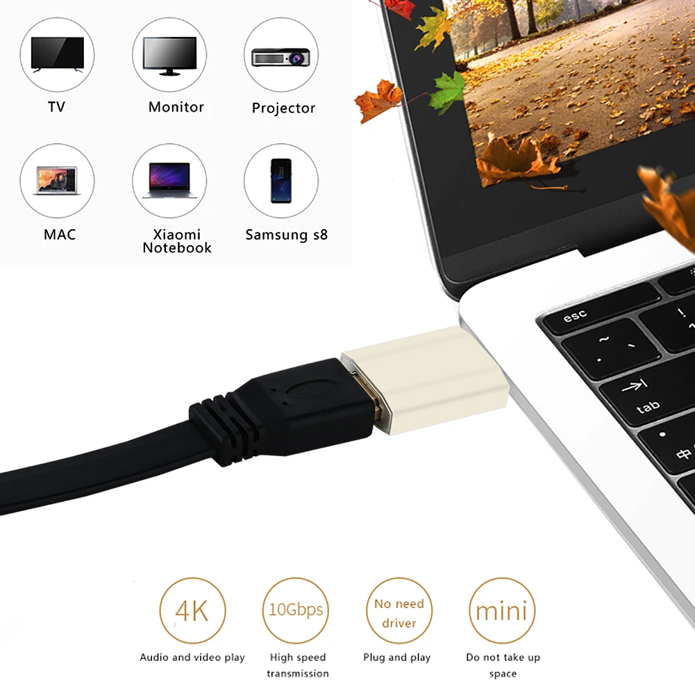 Адаптер USB 3. 0 Type C на концентратор 4K UHD конвертер для Samsug Galaxy S8 3 1 Mac Pro Chromebook Pixel|4k