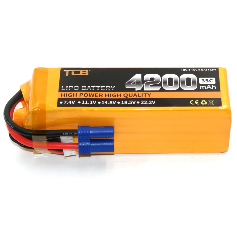 TCB RC lipo батарея 22,2 v 4200mAh 35C 6s RC самолет батарея AKKU автомобиль Лодка Li-Po батареи 6s AKKU