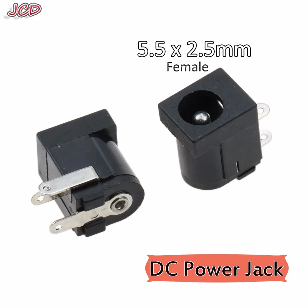 JCD стандартный разъем питания постоянного тока DC005 5 5x2 мм 5*2 круглый с иглой