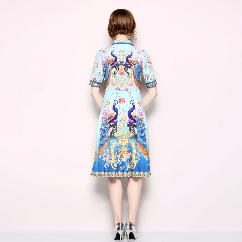 Модные дизайнерские женские вечерние платья Летний стиль 2018 отложной воротник