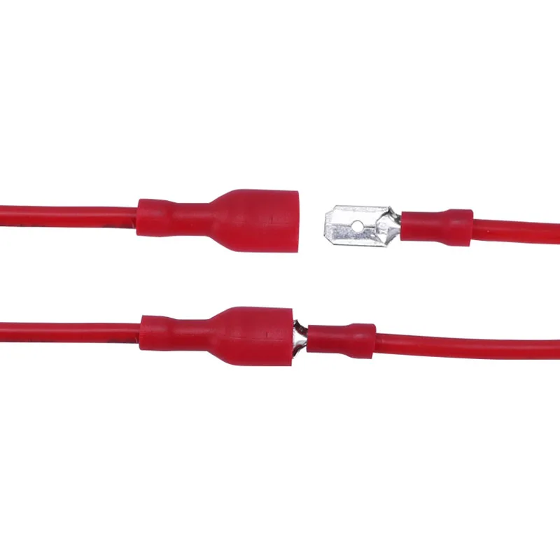 FDFD 1 25 250 MDD1.25 6 3 мм красный женский мужской Электрический обжимной клеммный