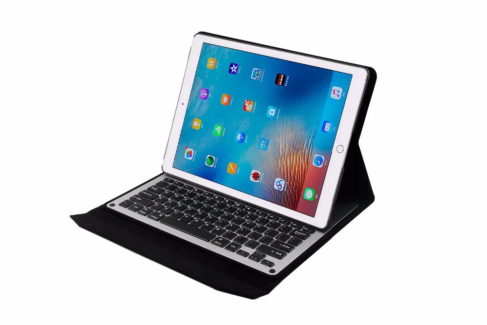 Ультратонкая Съемная Беспроводная клавиатура Bluetooth для iPad Pro 12. 9 планшет Folio PU кожаный чехол с подставкой