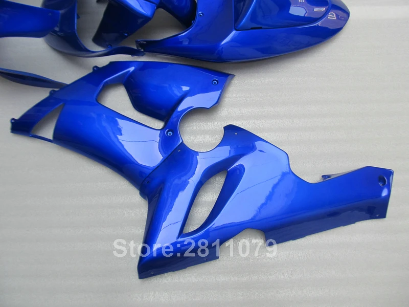 Комплект обтекателей для кузова Kawasaki Ninja ZX6R 05 06 набор голубых 2005 2006 KY12|fairing kit|zx6r