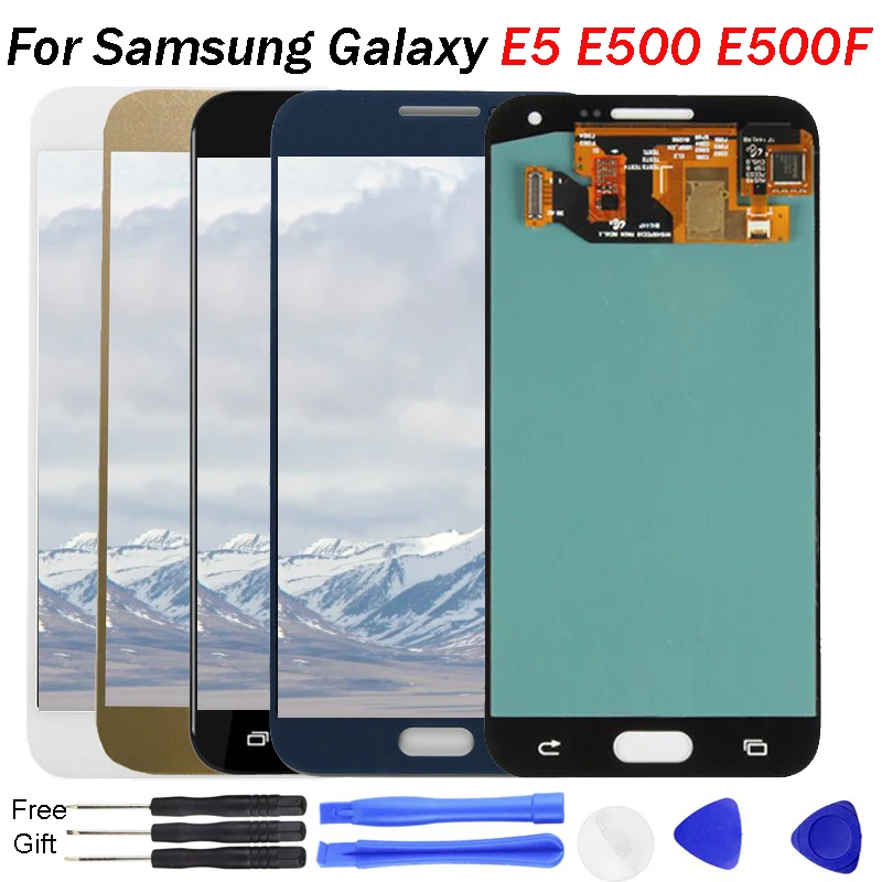 ЖК дисплей AMOLED для Samsung Galaxy E5 сенсорный дигитайзер в сборе E500 E5000 E500F E500H E500M samsung