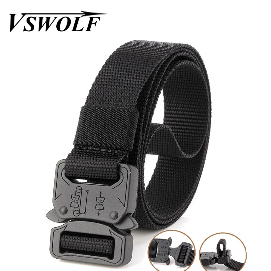 Тактические нейлоновые ремни Molle Duty gear SWAT Combat military equipment мужские металлические