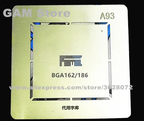 

For EMMC BGA162 186 BGA Stencil Reballing eMMC Pins BGA Direct Heating Template A93